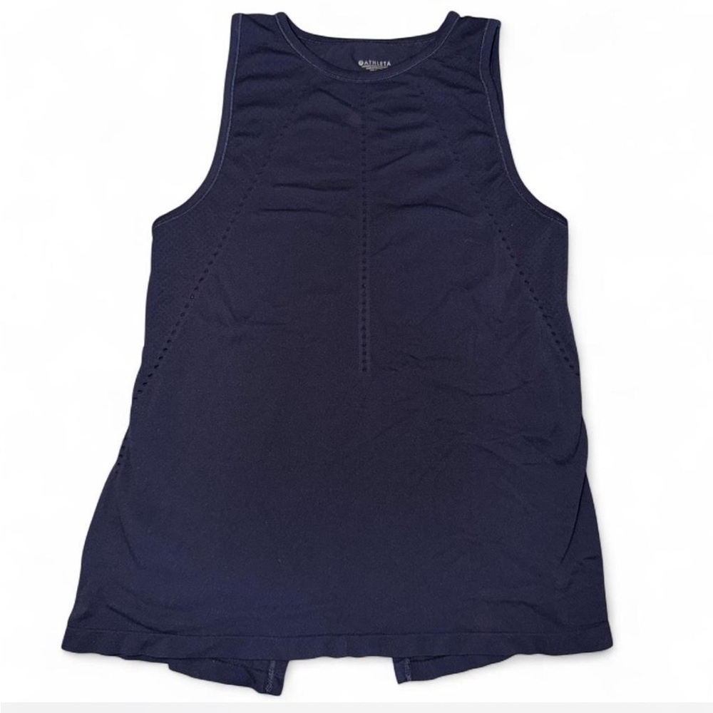 Athleta Navy Sleeveless Performance Tank